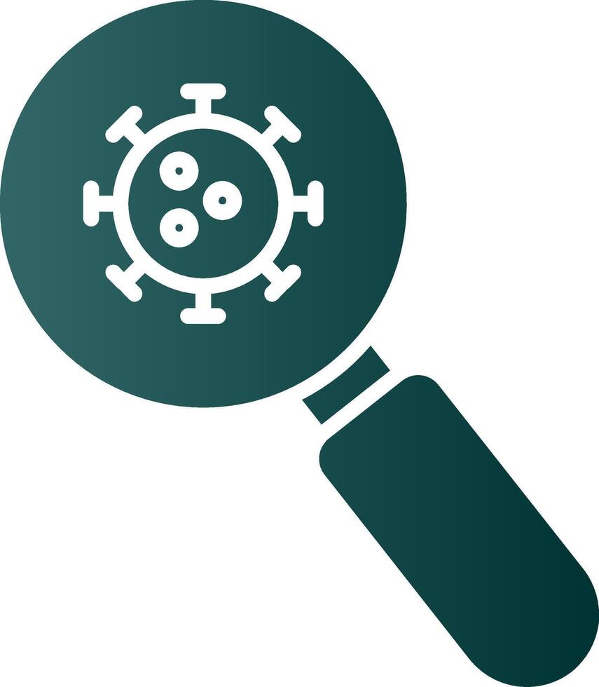Detection Glyph Gradient Icon vector