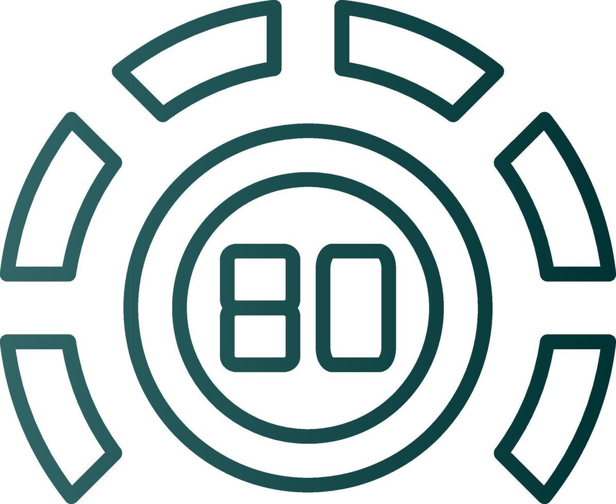 Thermostat Line Gradient Icon vector