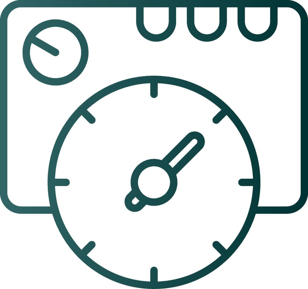 Thermostat Line Gradient Icon vector