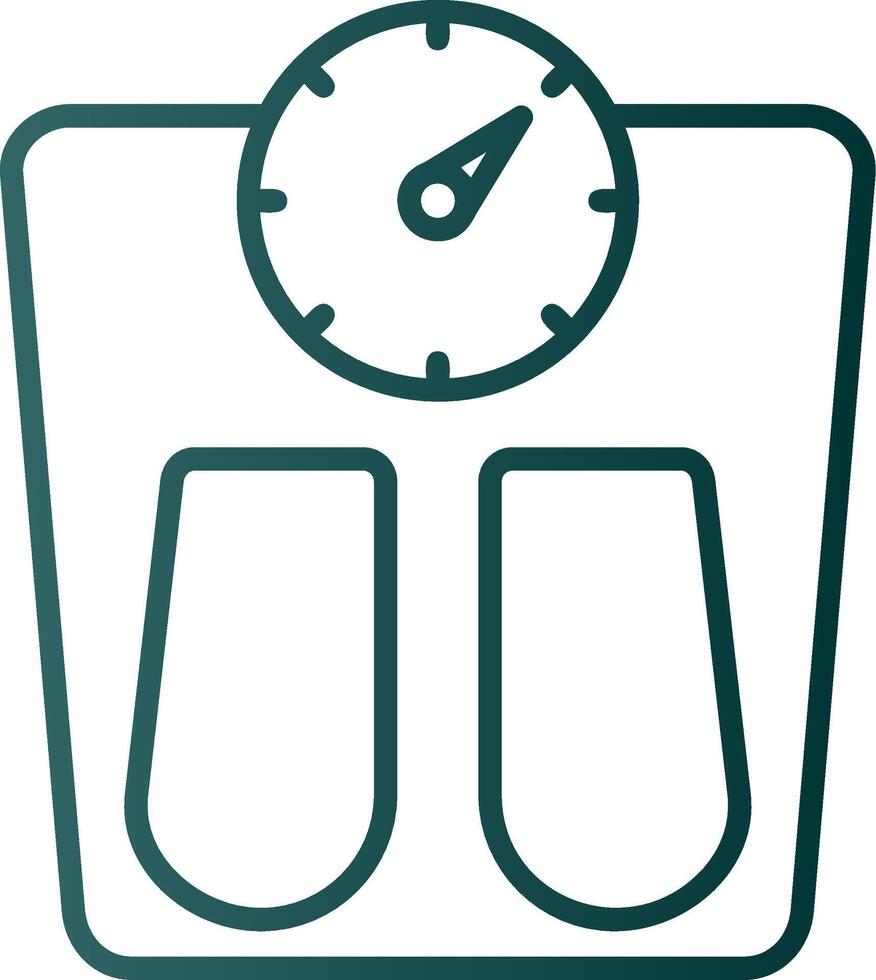 Scales Line Gradient Icon vector