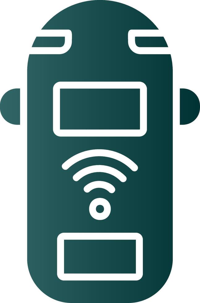 Car Glyph Gradient Icon vector