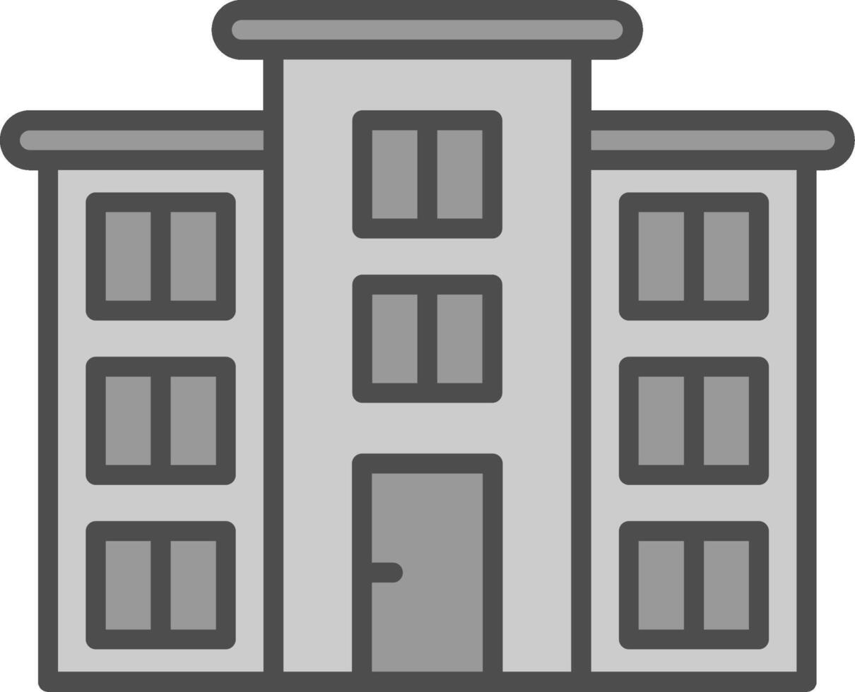 Flat Line Filled Greyscale Icon Design vector