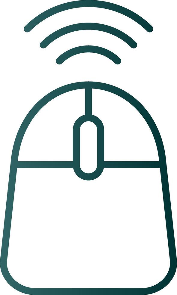 Mouse Line Gradient Icon vector