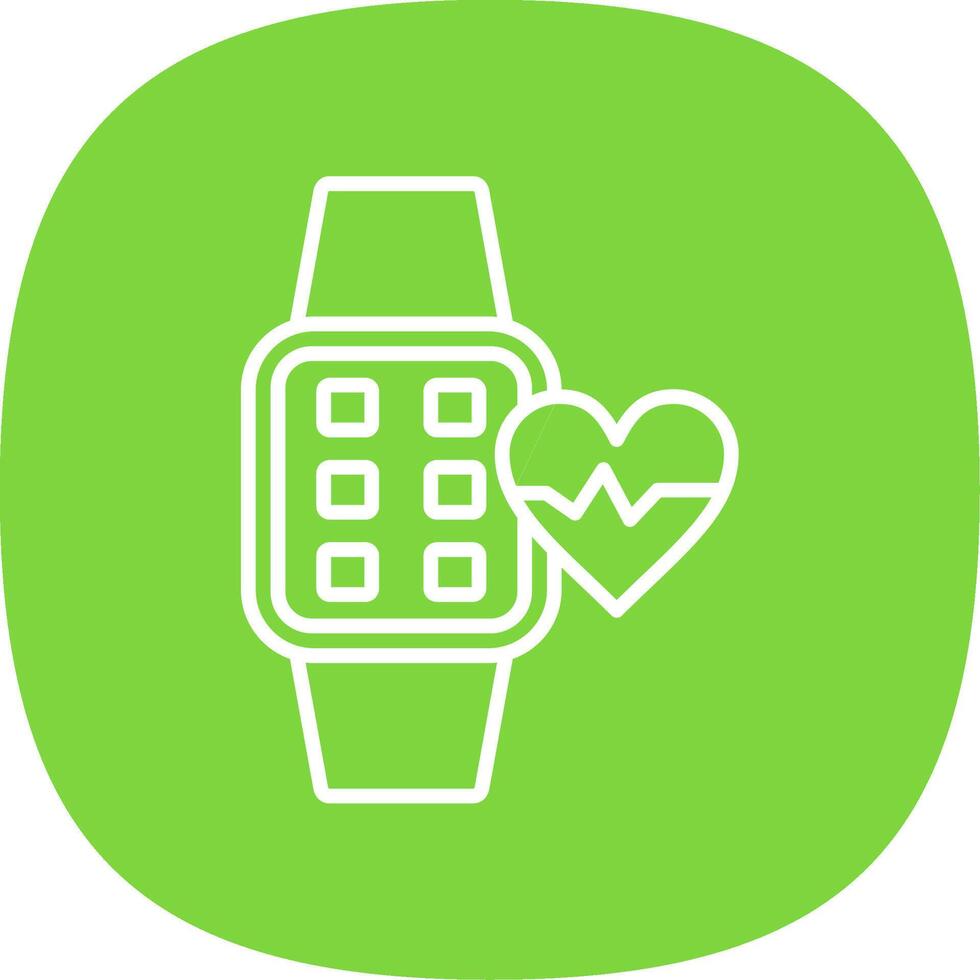 Heart Rate Line Curve Icon Design vector