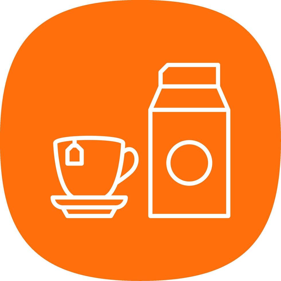 Milk Line Curve Icon Design vector