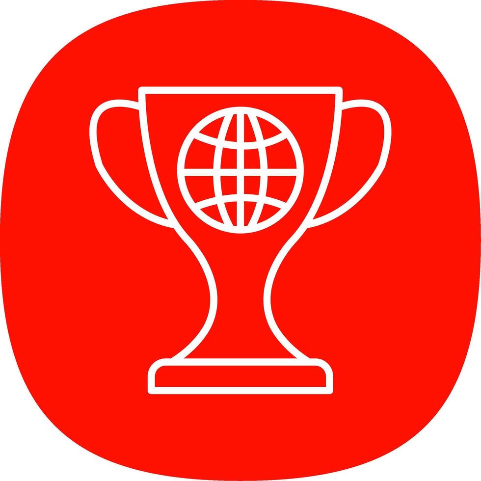 World Line Curve Icon Design vector