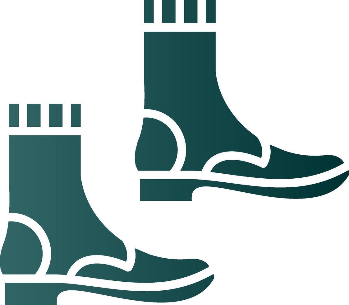 Boots Glyph Gradient Icon vector