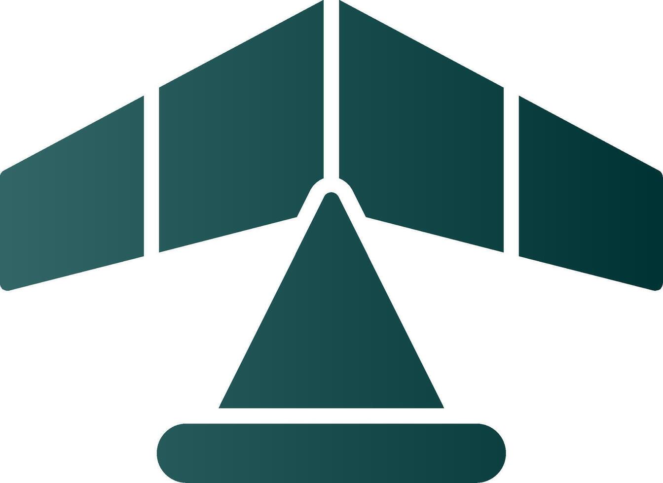 Gliding Glyph Gradient Icon vector