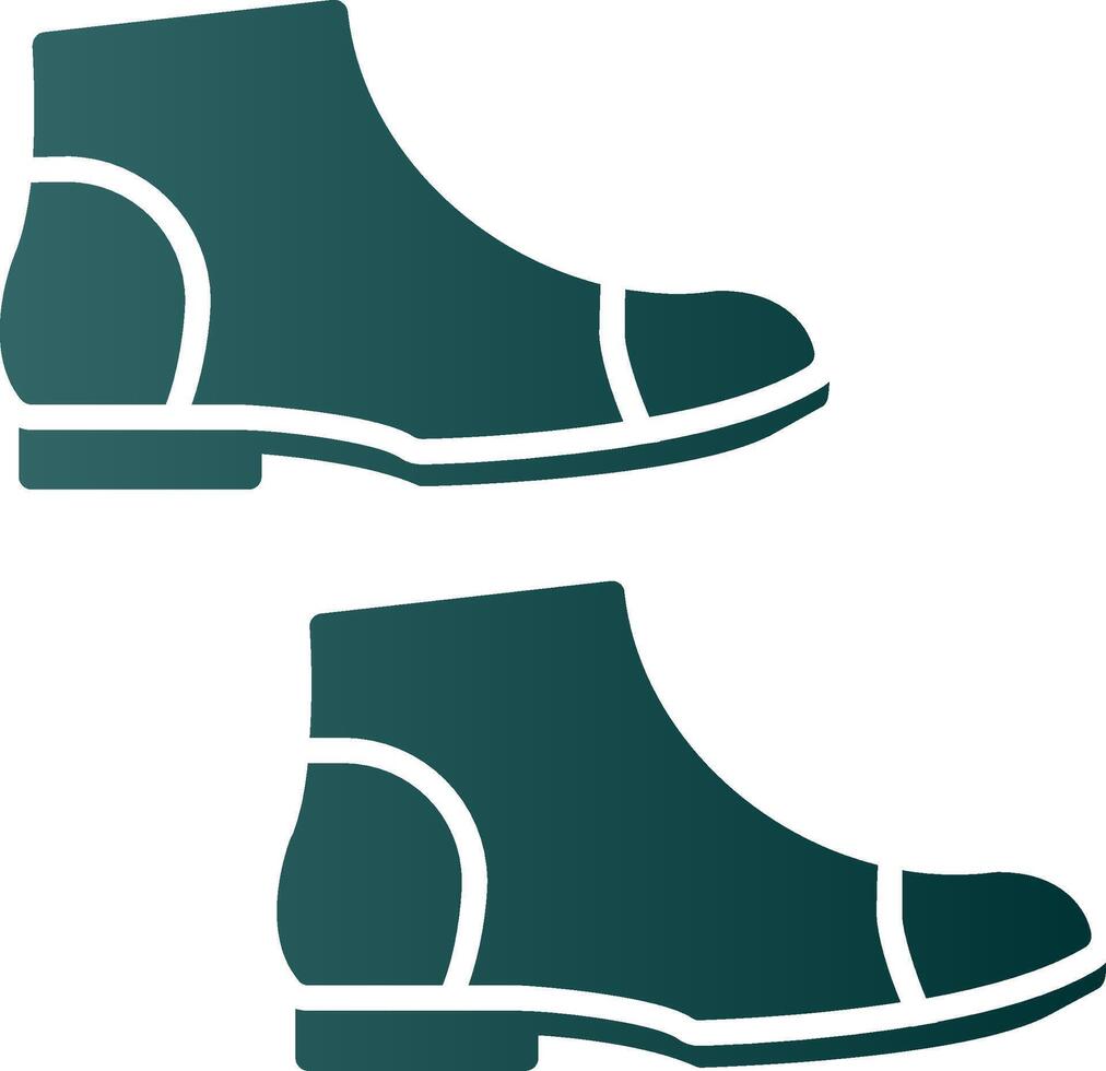 Boots Glyph Gradient Icon vector