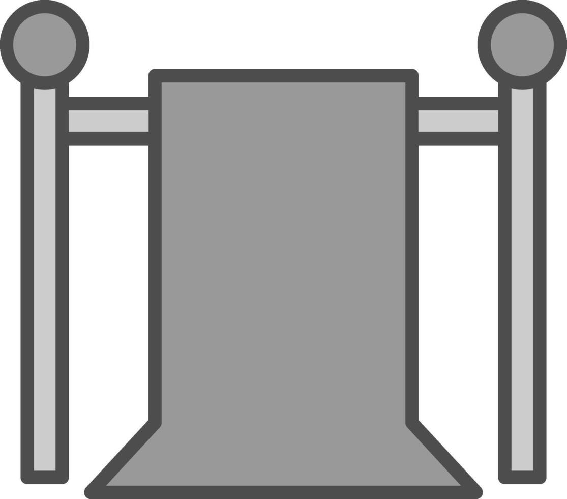 Green Screen Line Filled Greyscale Icon Design vector