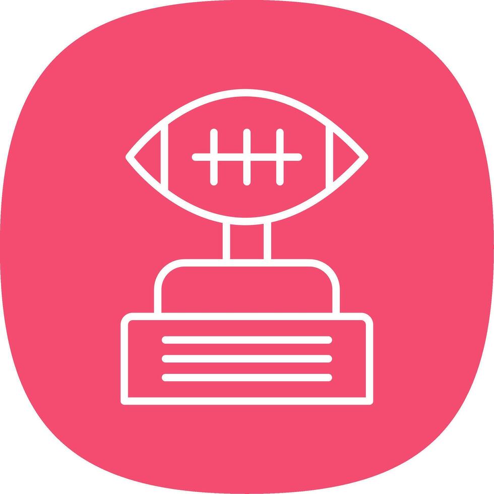 Football Line Curve Icon Design vector