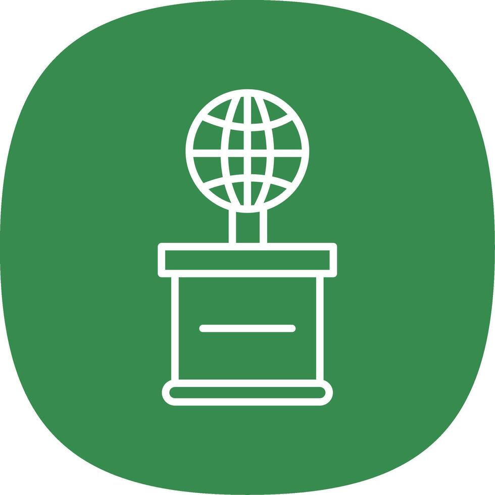 World Line Curve Icon Design vector