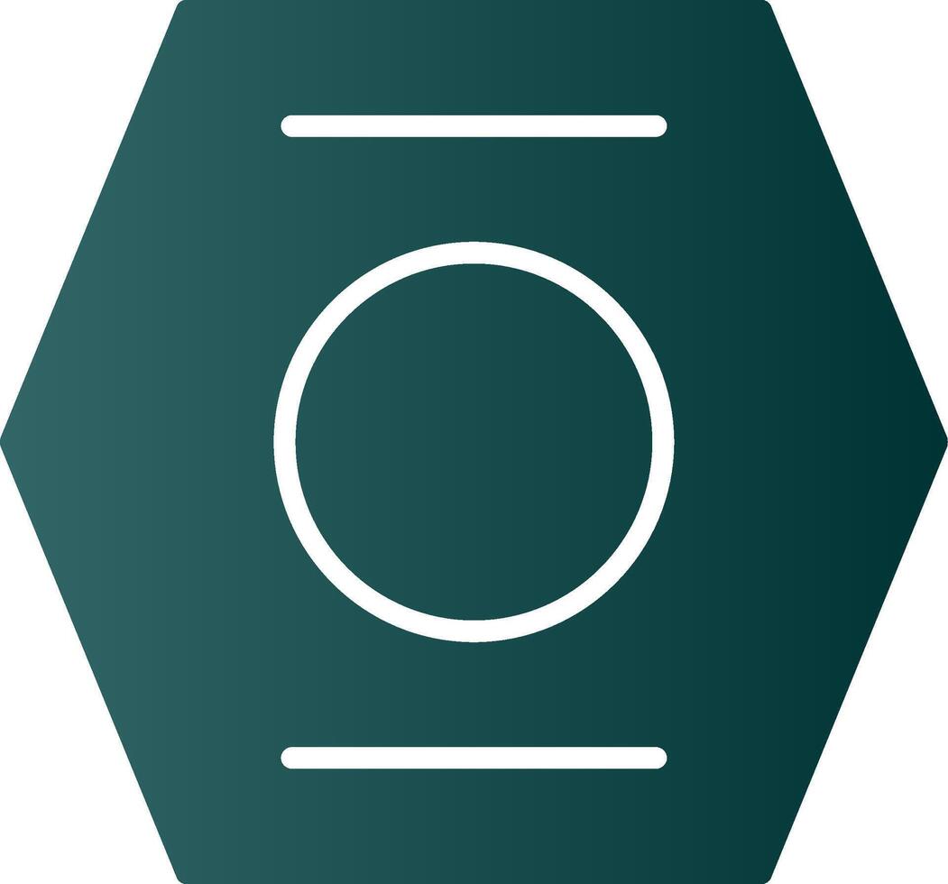 Nut Glyph Gradient Icon vector