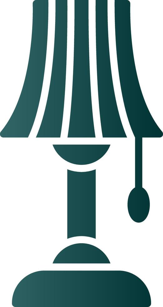 Lamp Glyph Gradient Icon vector