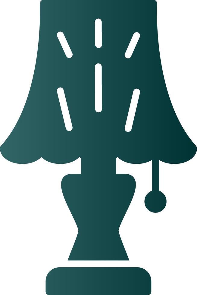 Lamp Glyph Gradient Icon vector