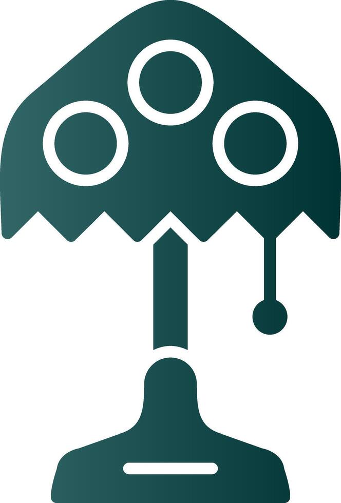 Lamp Glyph Gradient Icon vector