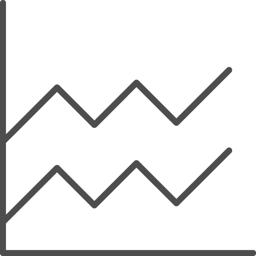 Area Graph Line Filled Greyscale Icon Design vector