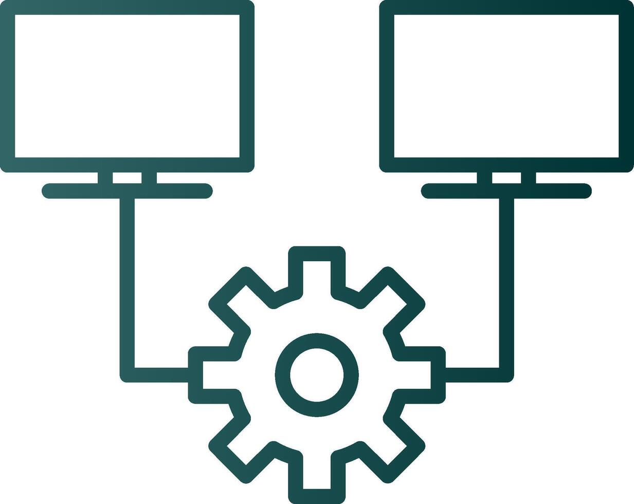 Multitask Line Gradient Icon vector