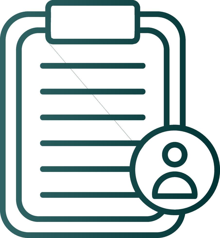 Tasks Line Gradient Icon vector