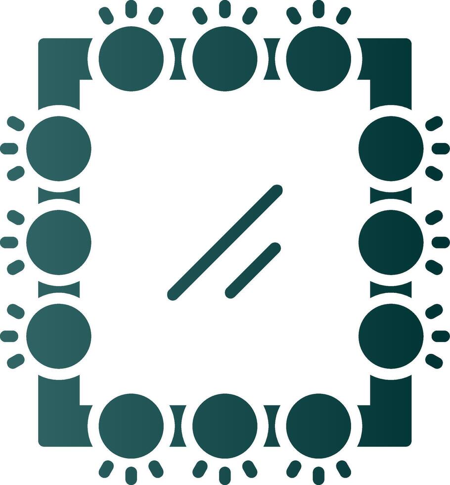 Mirror Glyph Gradient Icon vector