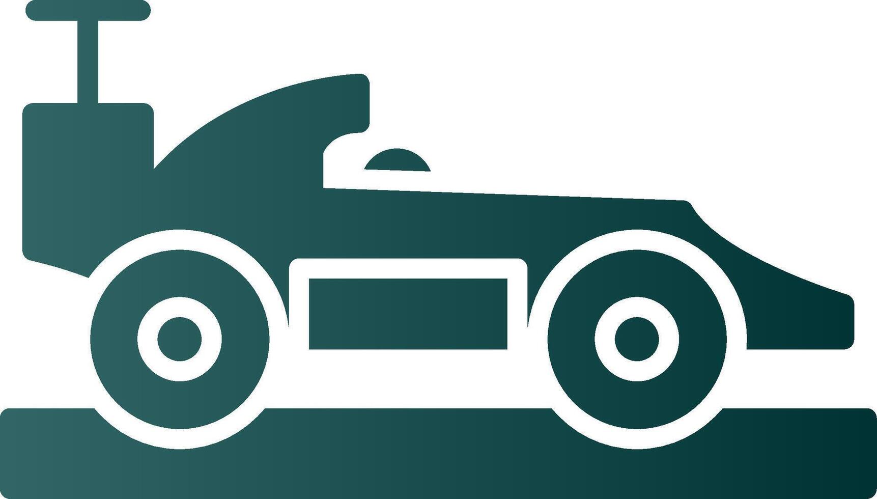 Racing Glyph Gradient Icon vector