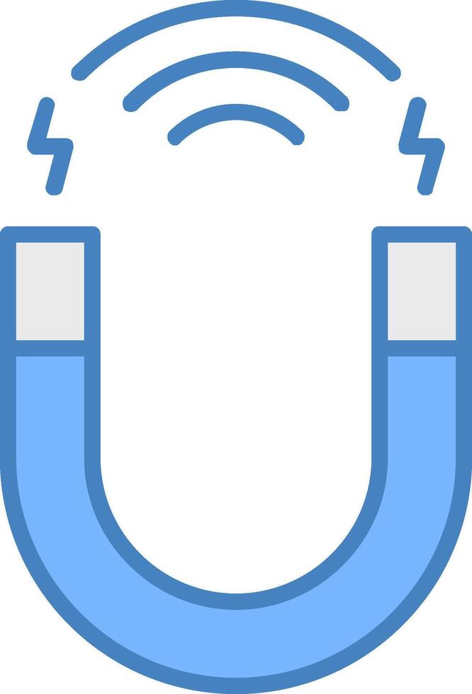 Attracting Customers Line Filled Blue Icon vector