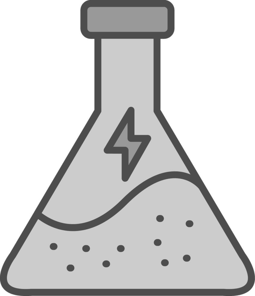 Scientific Line Filled Greyscale Icon Design vector