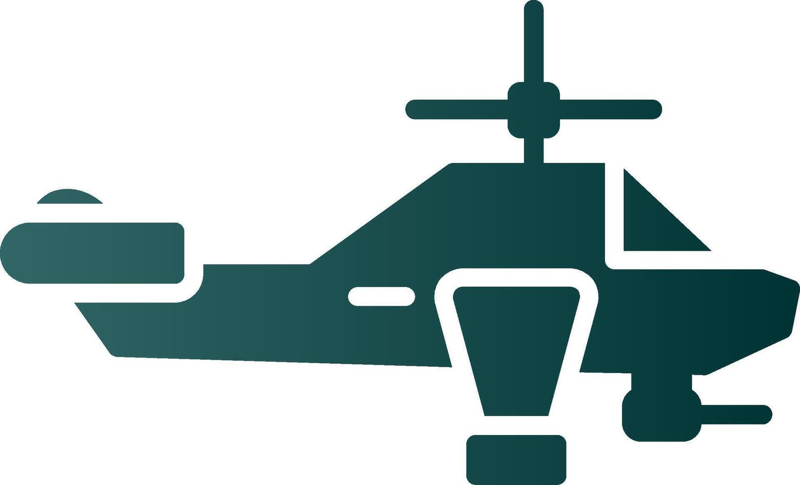 Heliciopter Glyph Gradient Icon vector