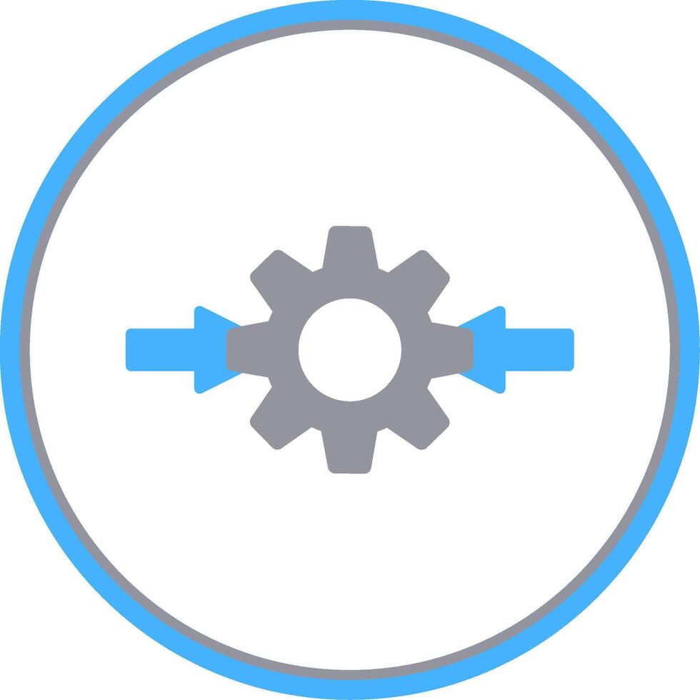 Integeation Flat Circle Icon vector