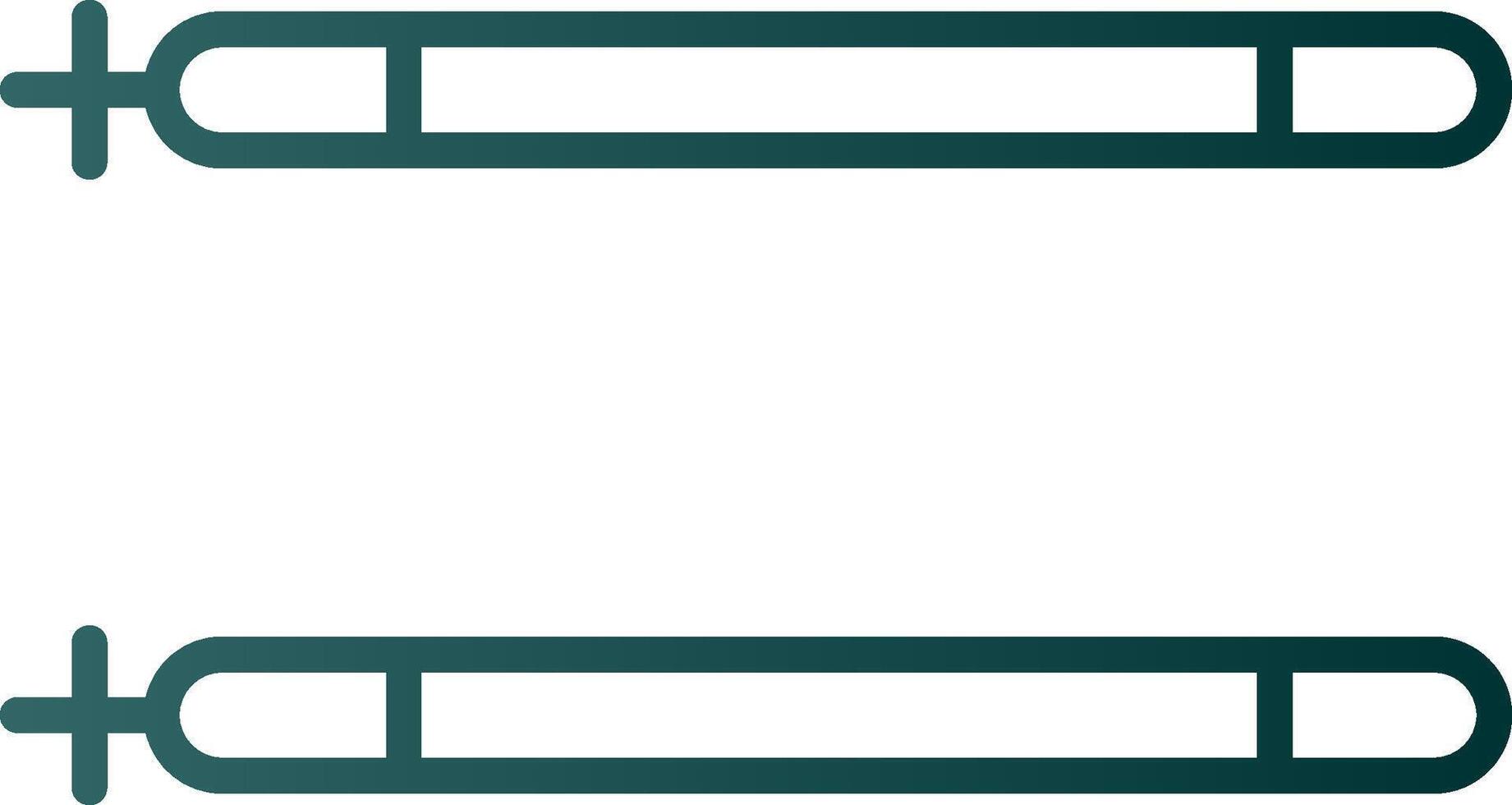 Sticks Line Gradient Icon vector