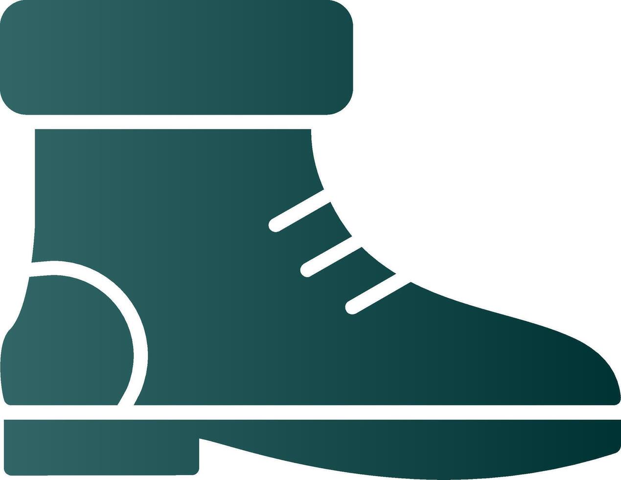 Boot Glyph Gradient Icon vector