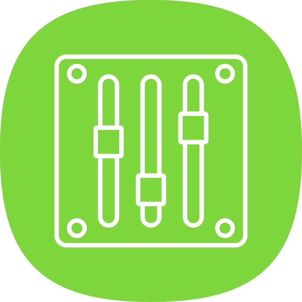 Gauge Line Curve Icon Design vector