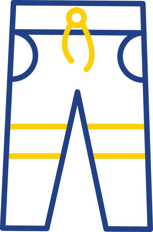 Trousers Line Two Colour Icon Design vector