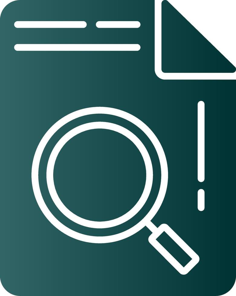 Document Glyph Gradient Icon vector
