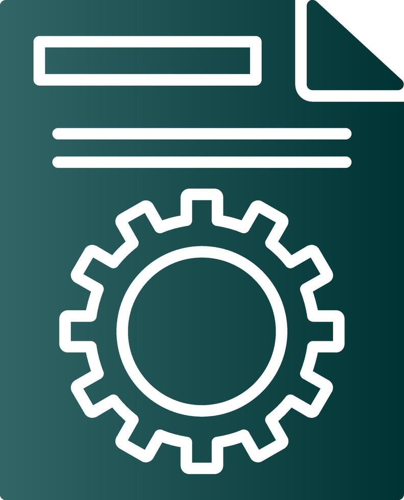 File Management Glyph Gradient Icon vector