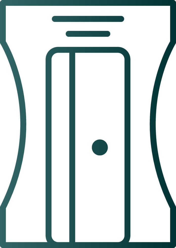 Sharpener Line Gradient Icon vector