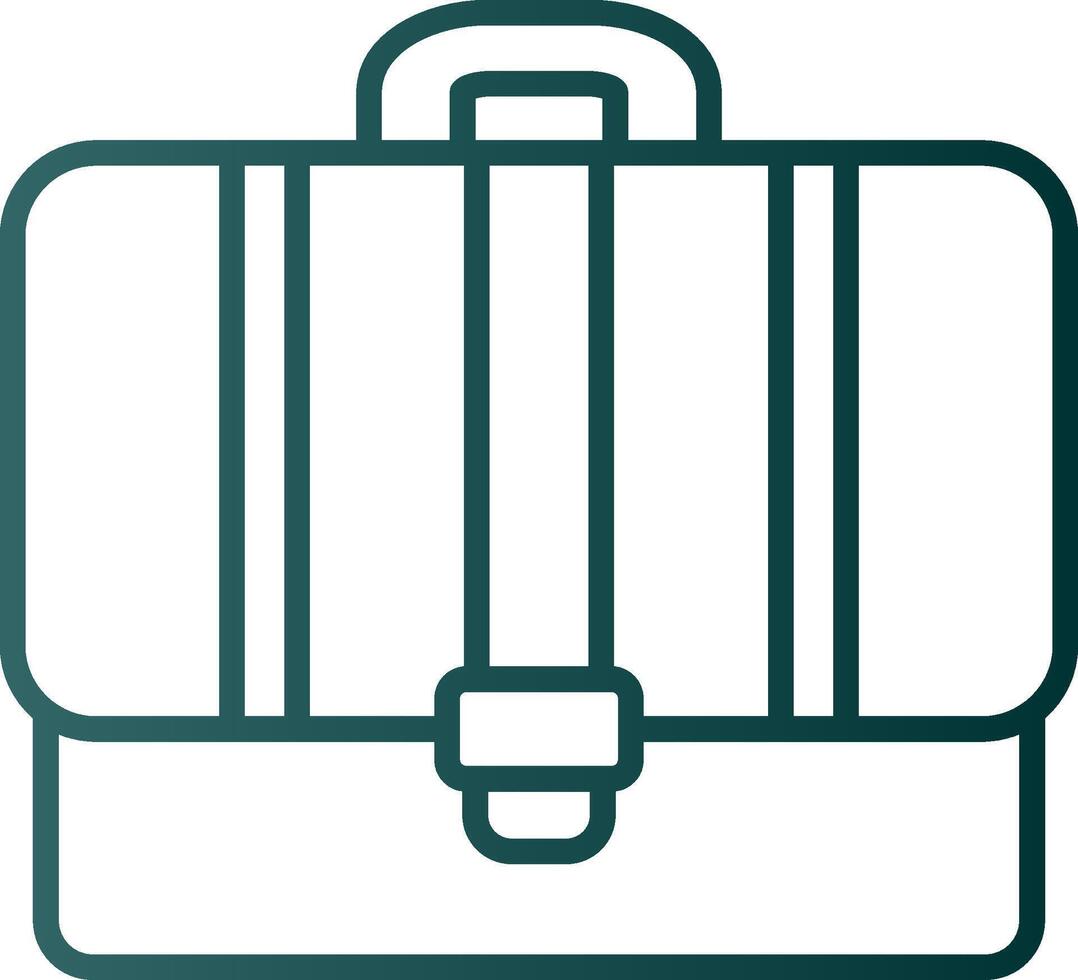 Portfolio Line Gradient Icon vector