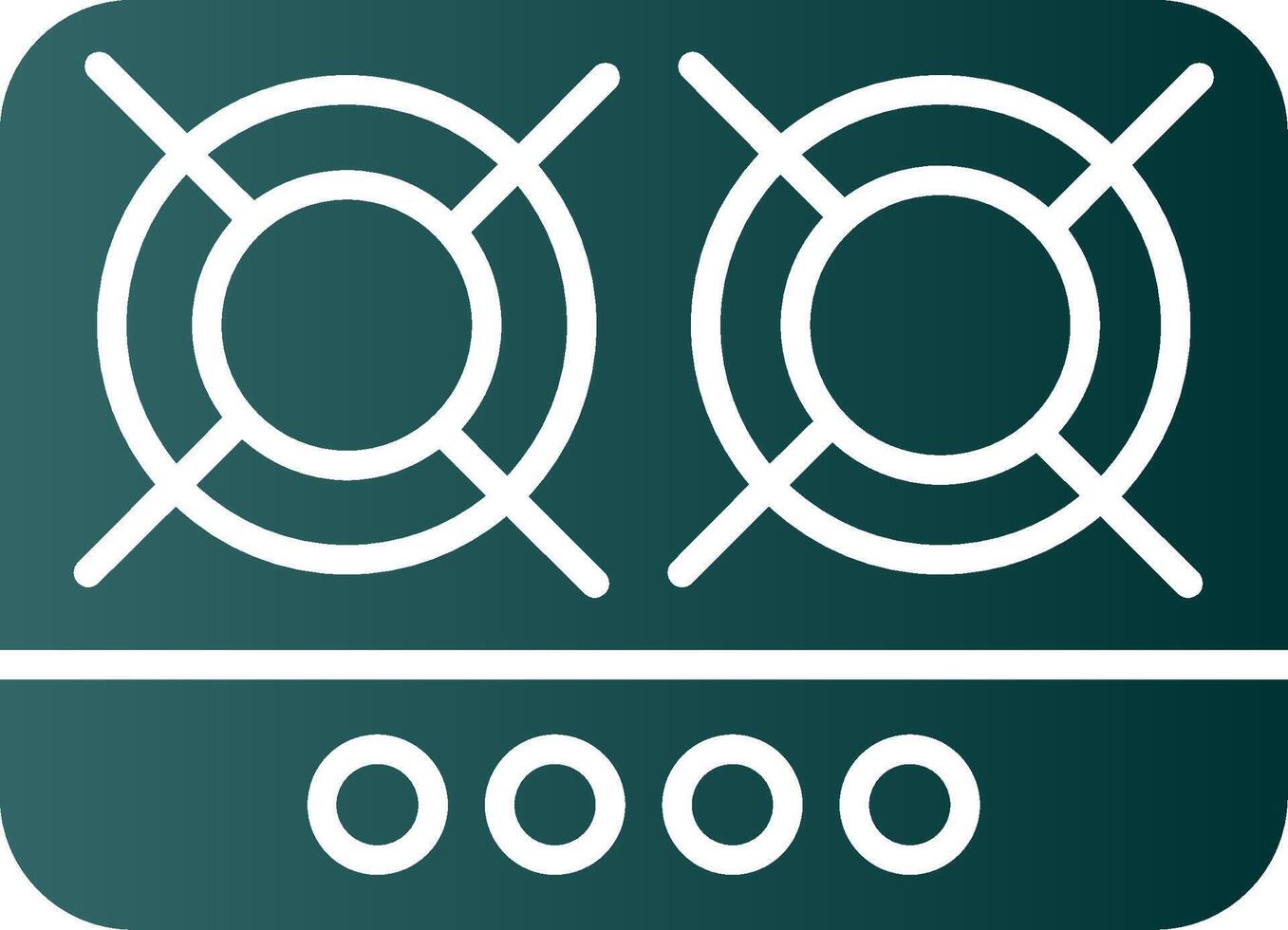 Hob Glyph Gradient Icon vector