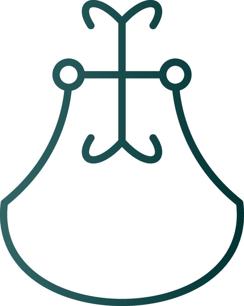 Door Knocker Line Gradient Icon vector