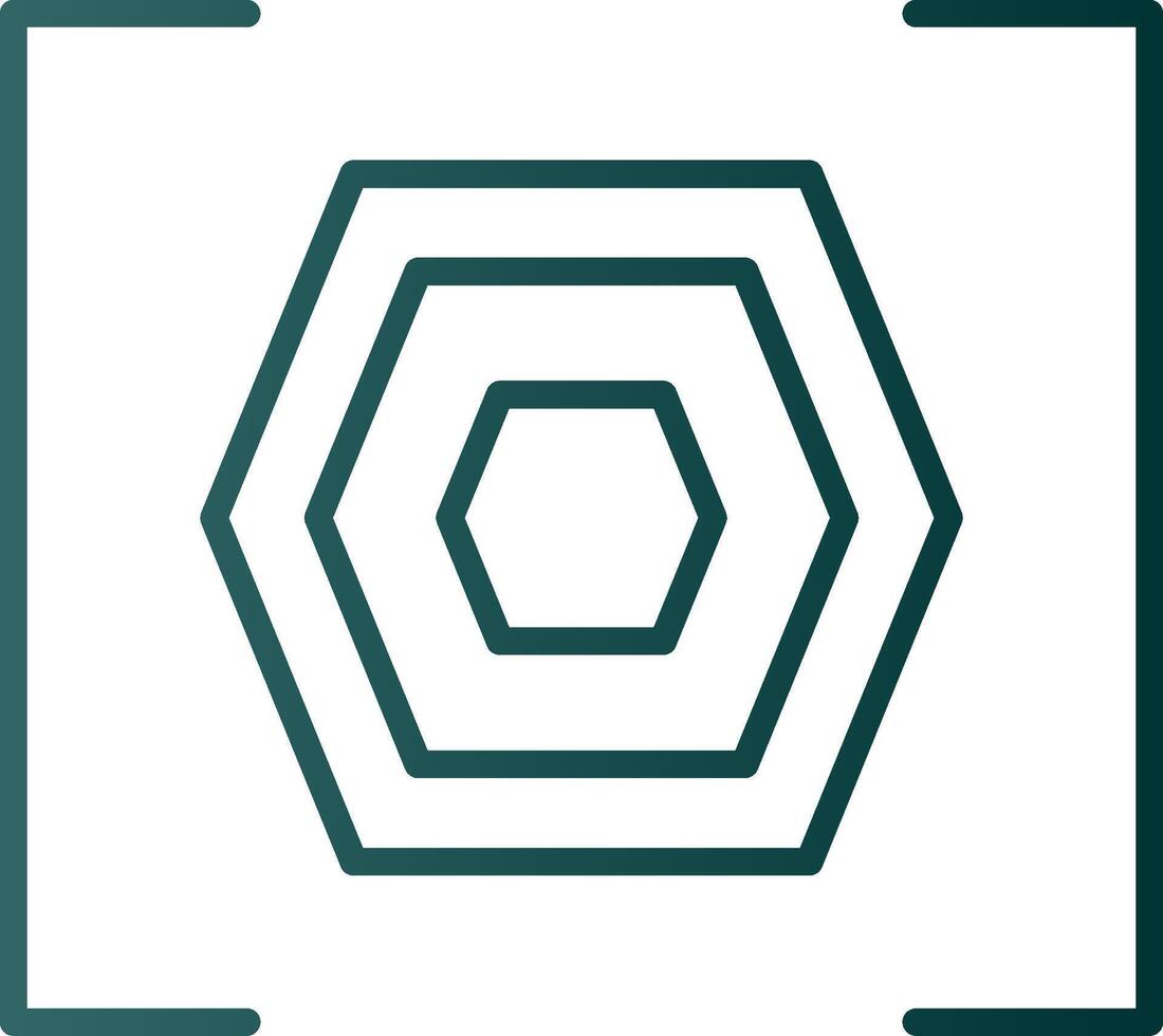 Bracket Line Gradient Icon vector