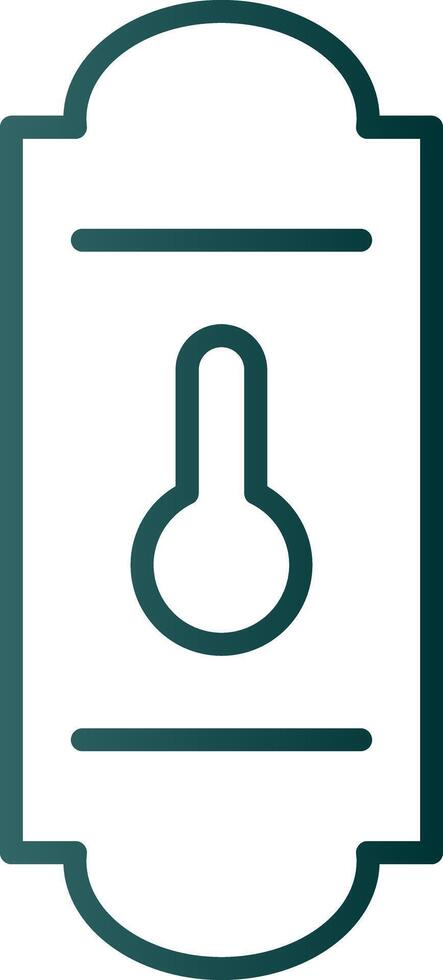 Handle Line Gradient Icon vector
