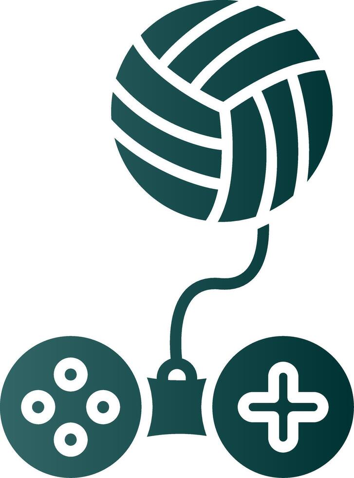 Ball Glyph Gradient Icon vector