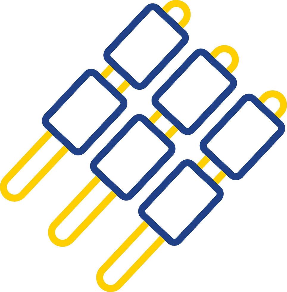 Marshmallows Line Two Colour Icon Design vector
