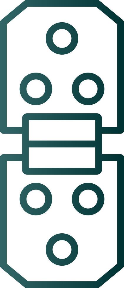 Hinge Line Gradient Icon vector