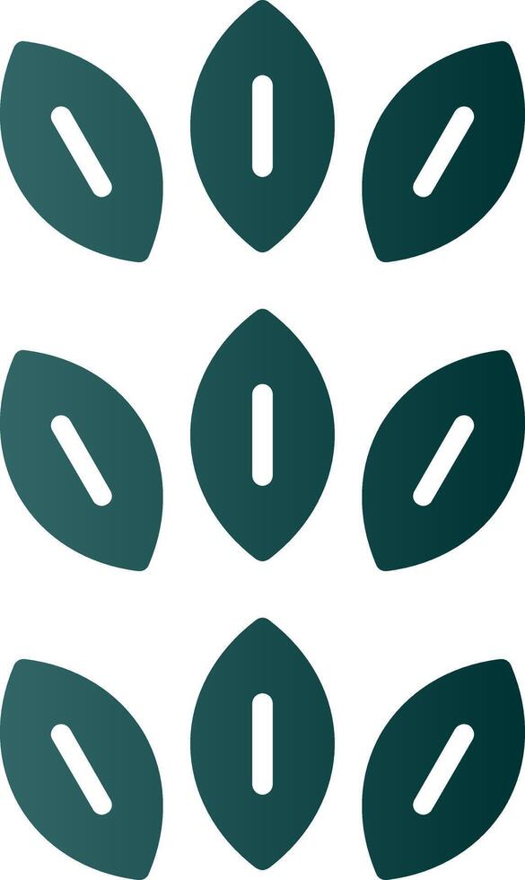 Sesame Glyph Gradient Icon vector