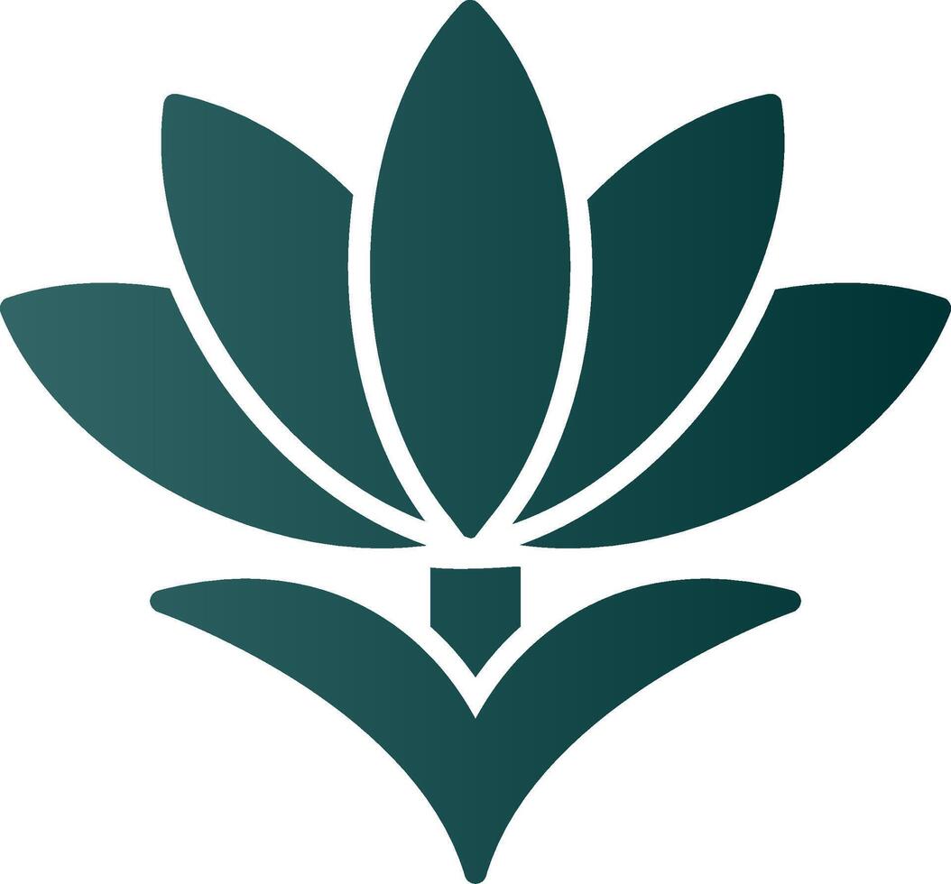 Saffron Glyph Gradient Icon vector