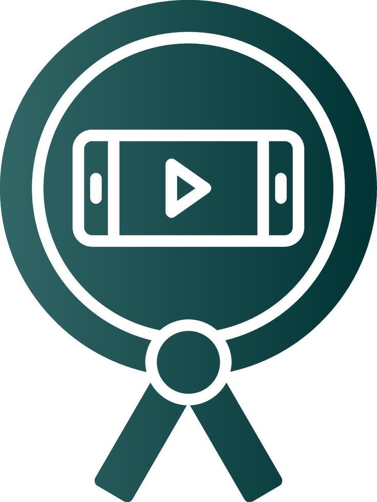 Phone Glyph Gradient Icon vector