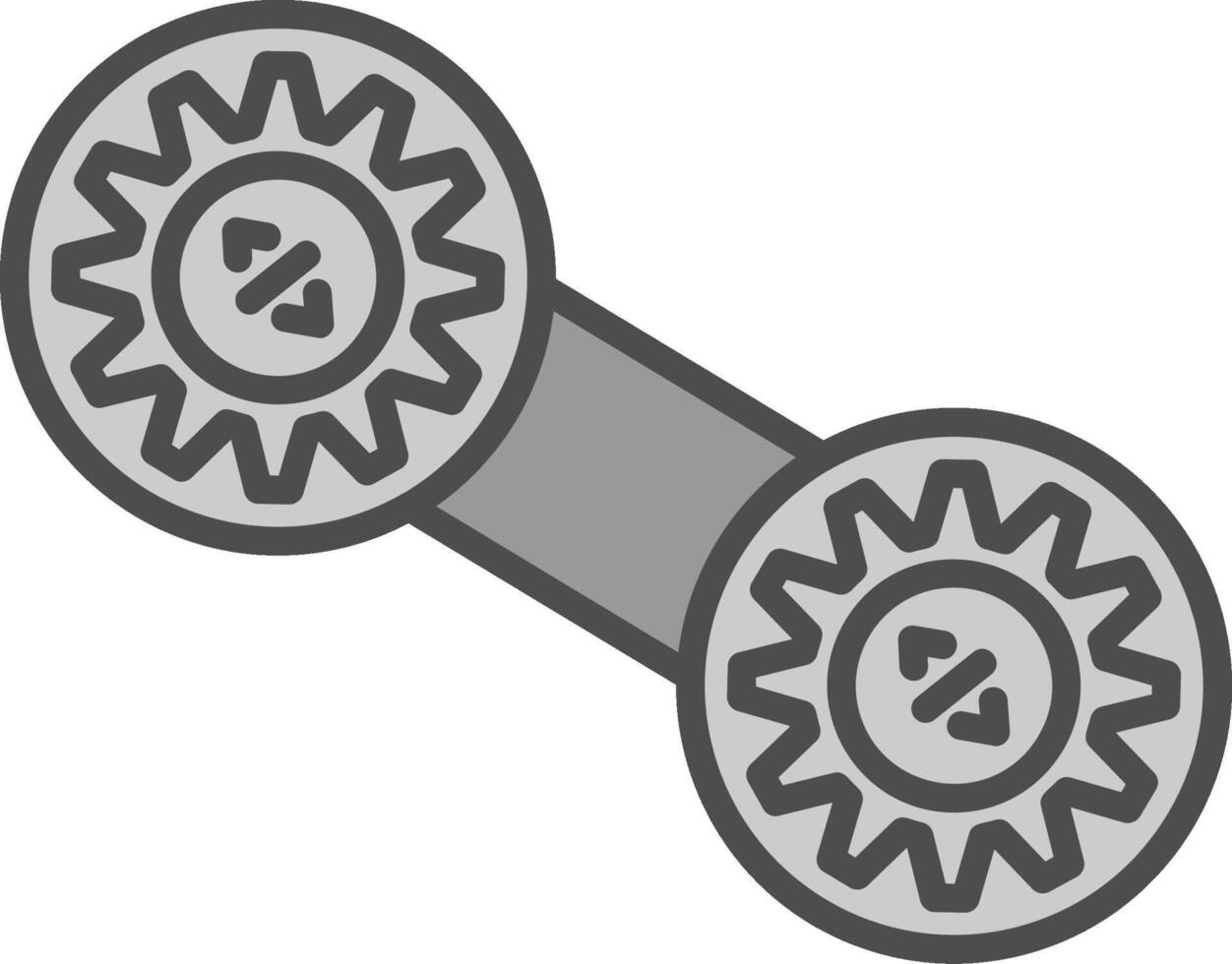 Lean Line Filled Greyscale Icon Design vector
