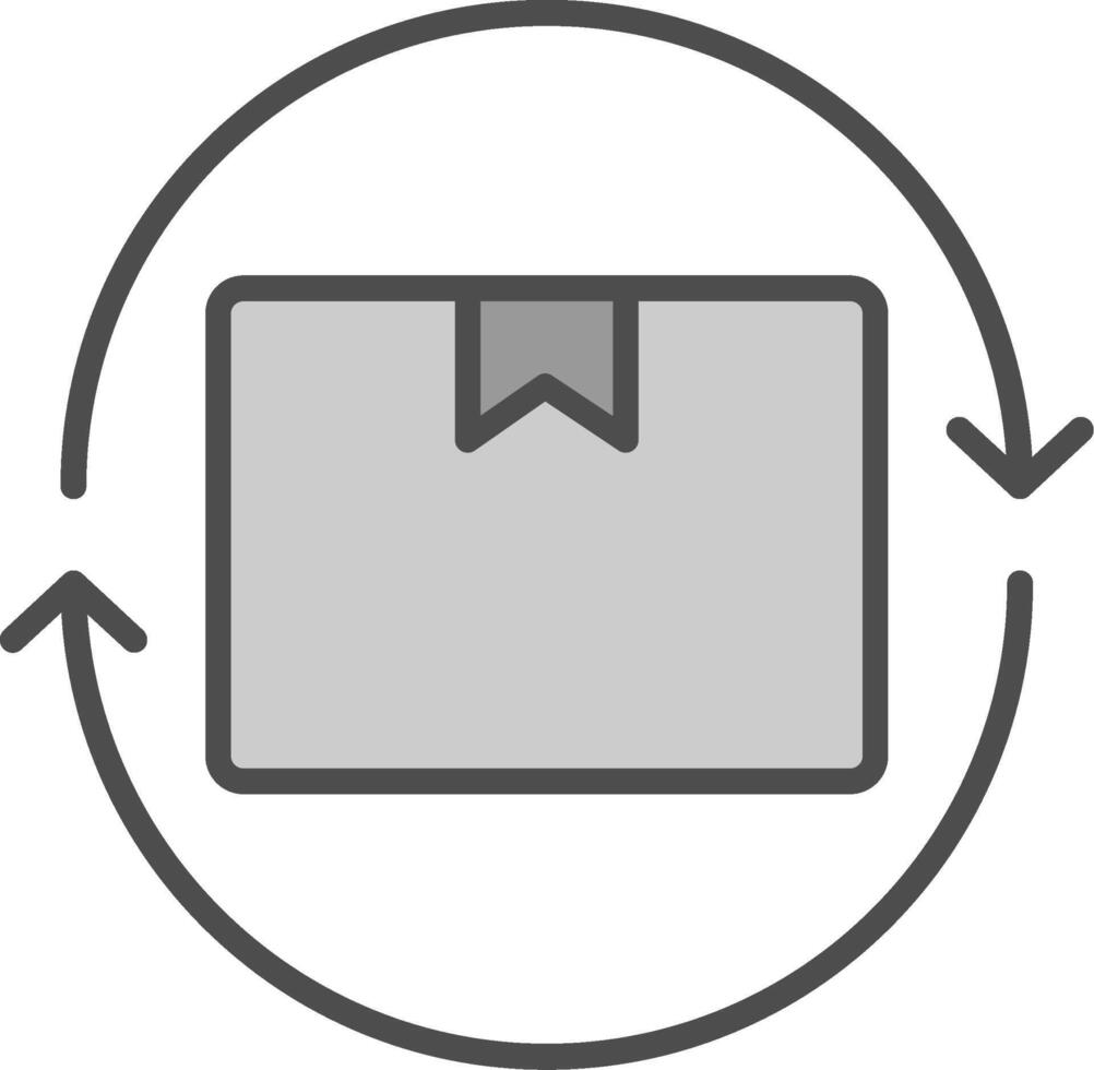 Lifecycle Line Filled Greyscale Icon Design vector