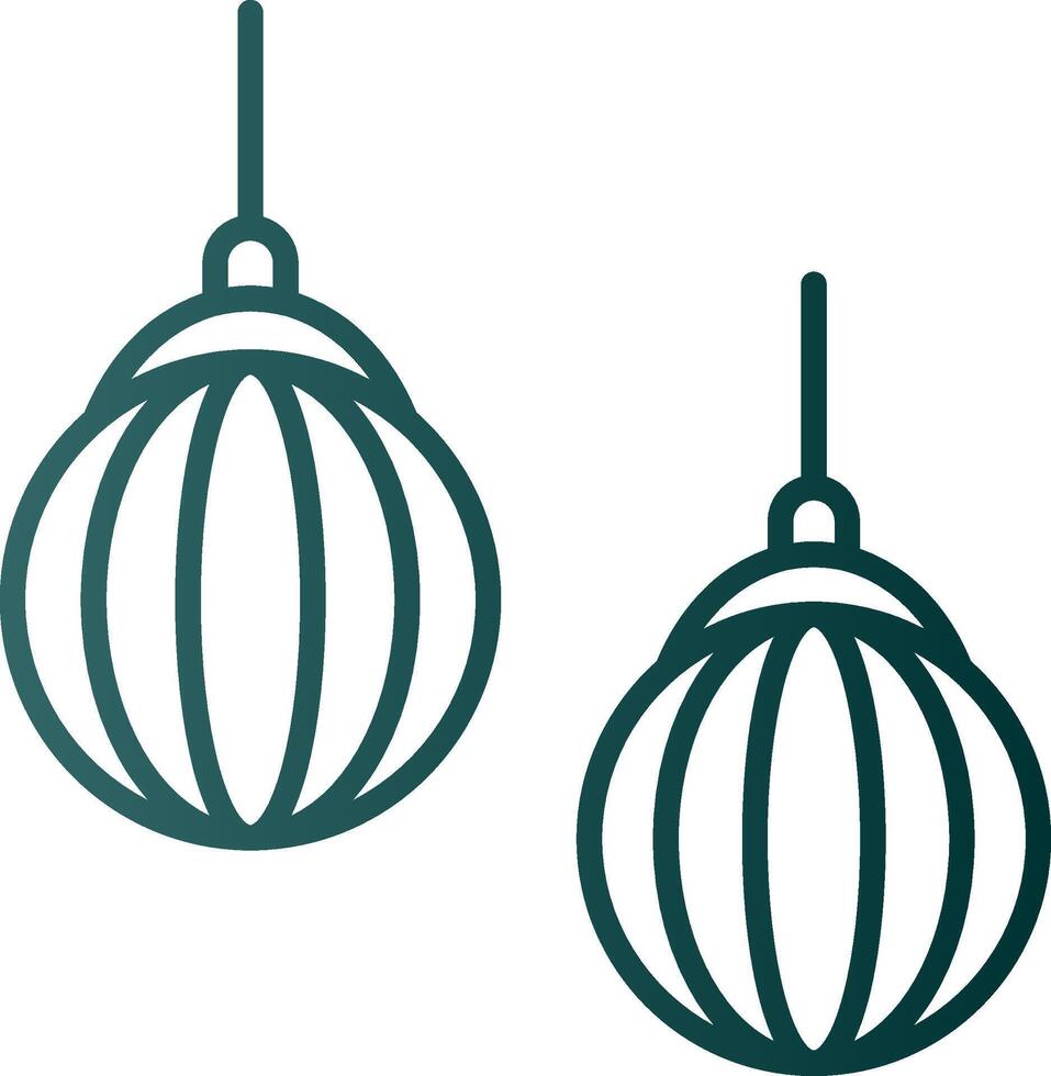 Lamp Line Gradient Icon vector